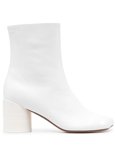 MM6 Maison Margiela Anatomic 70mm leather boots - White - zdjęcie produktu nr 1