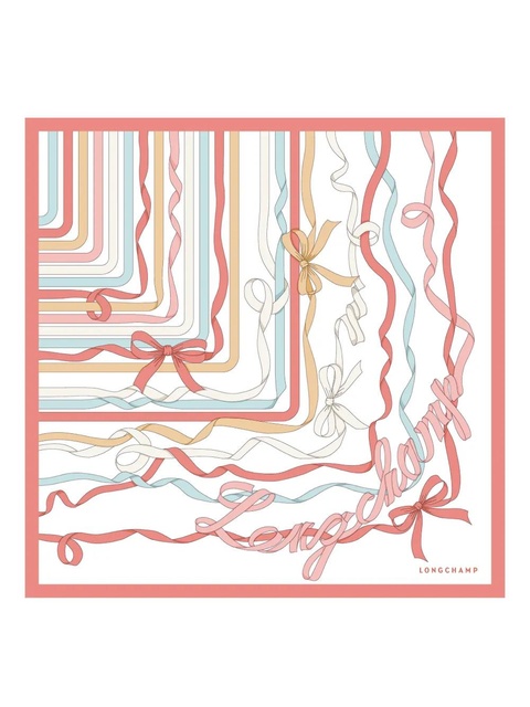 Longchamp Rubans scarf - White - zdjęcie produktu nr 2