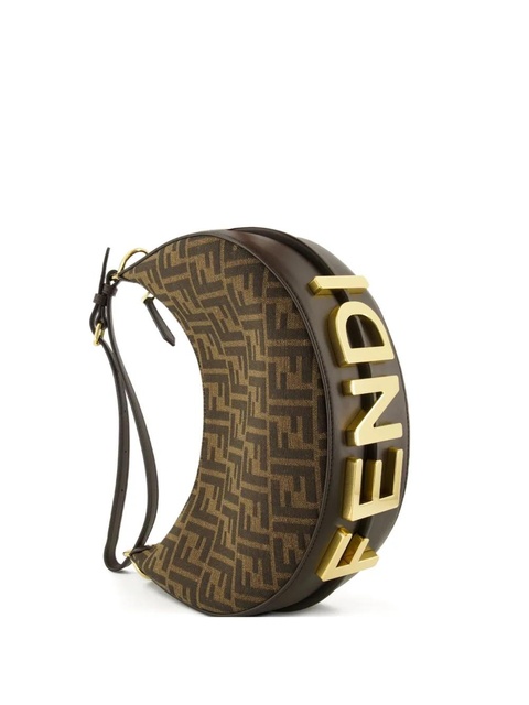FENDI small Fendigraphy shoulder bag - Brown - zdjęcie produktu nr 1