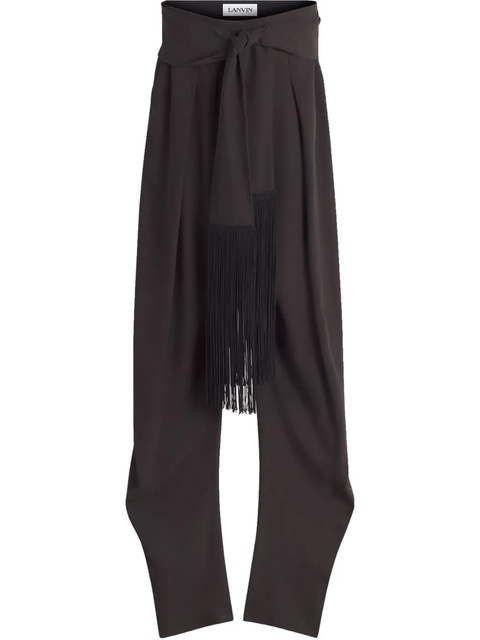 Lanvin layered tapered trousers - Brown - zdjęcie produktu nr 1