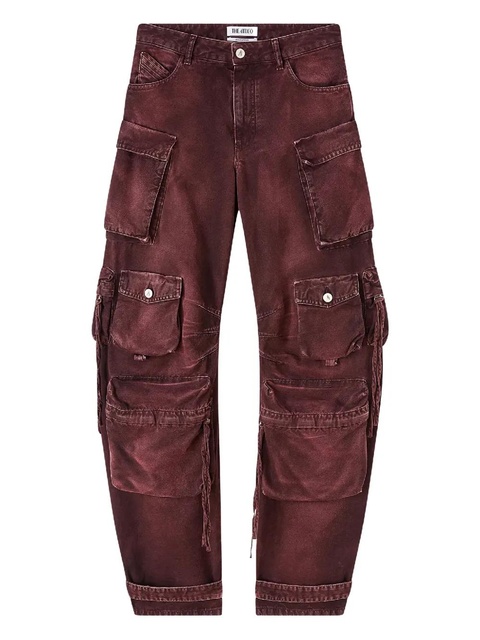 The Attico Fern cargo jeans - Red - zdjęcie produktu nr 1