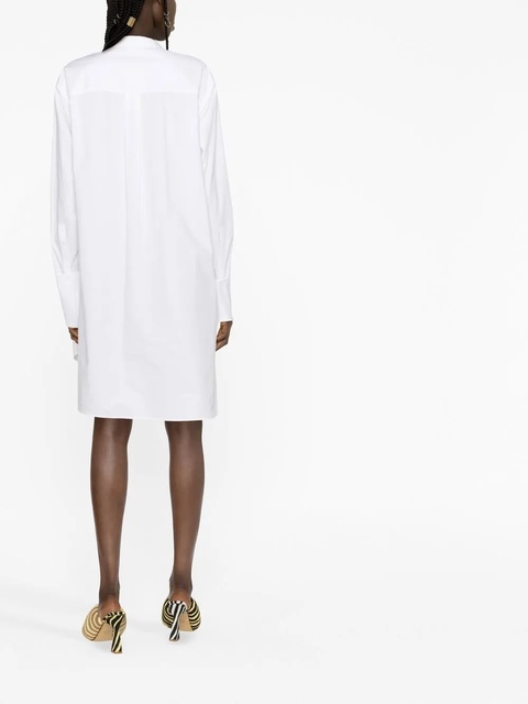 LOEWE poplin long-sleeved shirt dress - White - zdjęcie produktu nr 2
