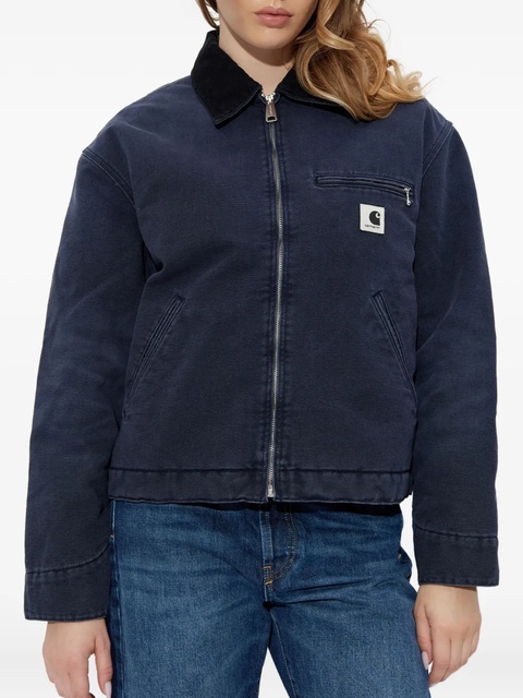 Carhartt WIP zip-fastening logo-patch jacket - Blue - zdjęcie produktu nr 2