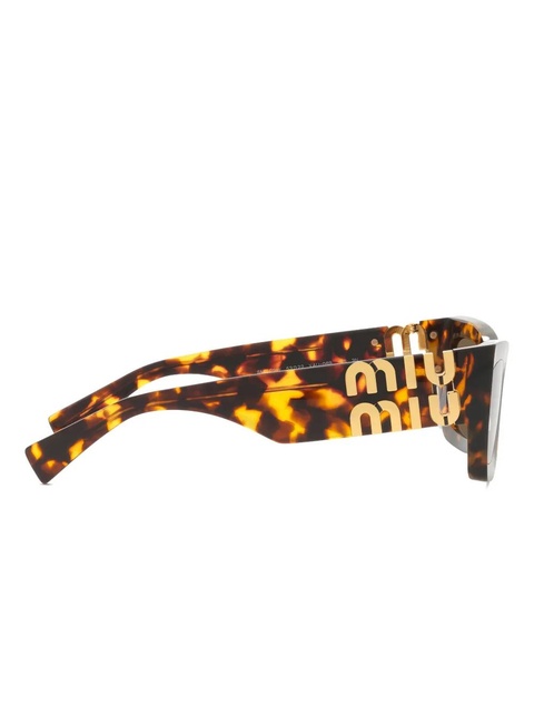 Miu Miu Eyewear angular tortoiseshell sunglasses - Brown - zdjęcie produktu nr 2