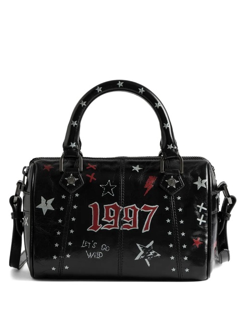 Zadig&Voltaire star-print leather clutch bag - Black - zdjęcie produktu nr 1