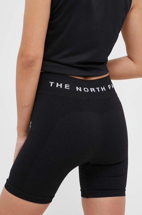 The North Face szorty sportowe damskie kolor czarny gładkie medium waist NF0A82GNJK31 - zdjęcie produktu nr 2