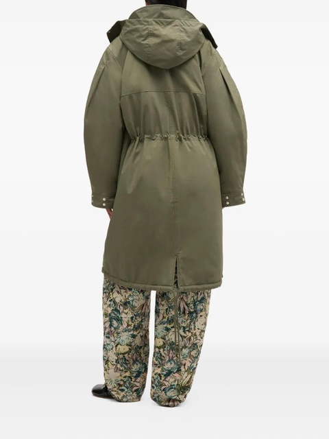 GANNI Ripstop parka coat - Green - zdjęcie produktu nr 1