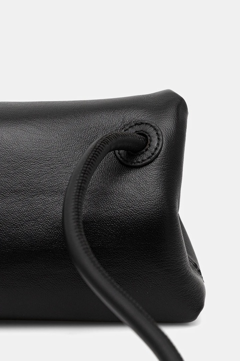 Trussardi torebka skórzana kolor czarny Z610E005987N - zdjęcie produktu nr 1