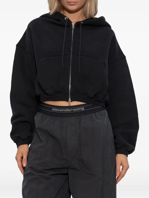 Alexander Wang zip-up hooded sweater - Black - zdjęcie produktu nr 2
