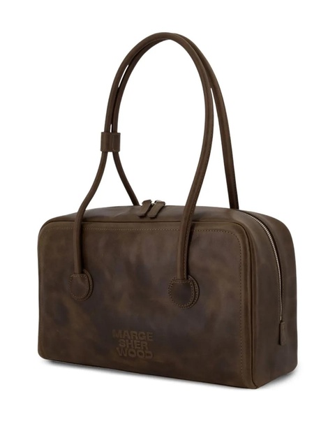 Marge Sherwood Boston top-handle calfskin shoulder bag - Brown - zdjęcie produktu nr 2