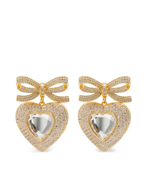 Self-Portrait embellished earrings - Gold - zdjęcie produktu nr 1