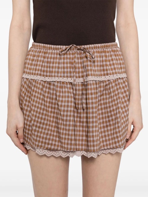 Reformation Tavia skirt - Brown - zdjęcie produktu nr 2