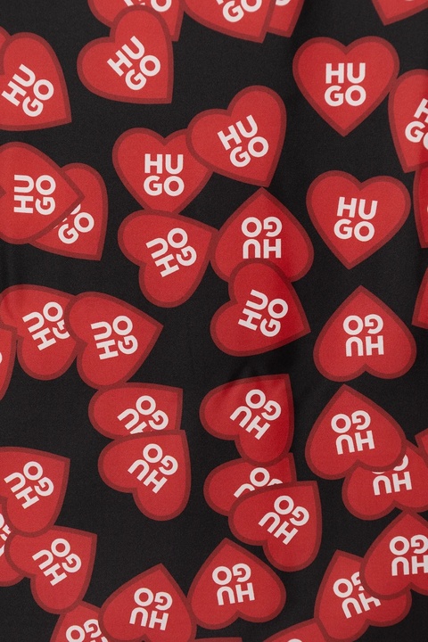 HUGO chusta damska kolor czarny wzorzysta 50535470 - zdjęcie produktu nr 2