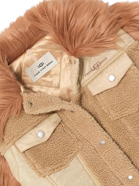 UGG x Feng Chen Wang faux-fur jacket - Neutrals - zdjęcie produktu nr 2
