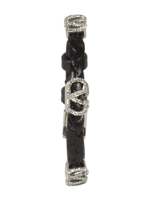 Valentino Garavani VLogo leather bracelet - Silver - zdjęcie produktu nr 2