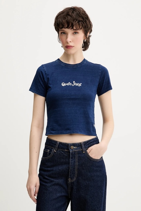 Guess Jeans t-shirt damski kolor granatowy W5YI20 KCTL1 - zdjęcie produktu nr 1