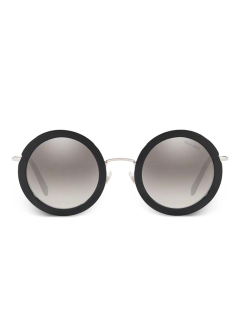 Miu Miu Eyewear MU 59US round-frame sunglasses - Black - zdjęcie produktu nr 1