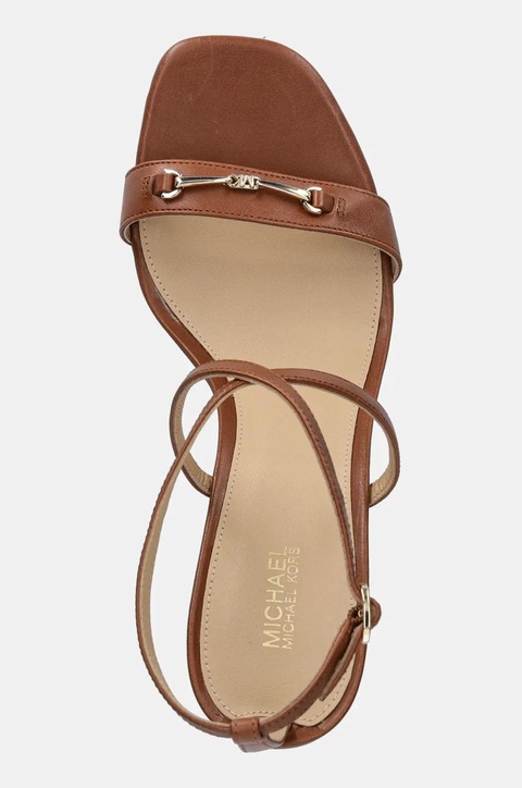 MICHAEL Michael Kors sandały skórzane Lena kolor brązowy 40R5LEHS1L.230 - zdjęcie produktu nr 2