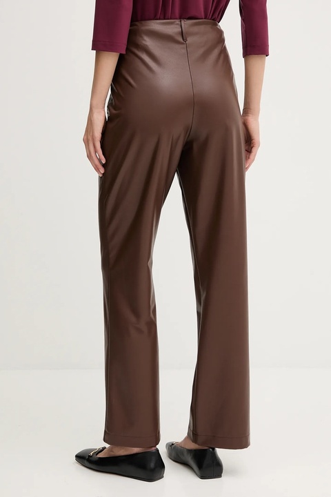 Joseph Ribkoff spodnie damskie kolor brązowy proste high waist 253060 - zdjęcie produktu nr 2