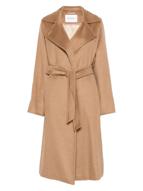 Max Mara belted notched-lapel coat - Brown - zdjęcie produktu nr 1