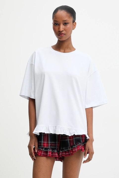 Answear.LAB piżama damska kolor czerwony bawełniana - zdjęcie produktu nr 2