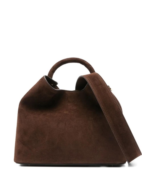 Elleme Raisin calf suede top-handle tote bag - Brown - zdjęcie produktu nr 1