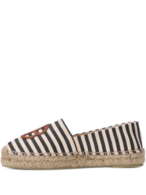 ANINE BING striped logo flat espadrilles - White - zdjęcie produktu nr 1