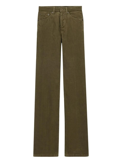 Saint Laurent five-pocket cotton trousers - Green - zdjęcie produktu nr 1