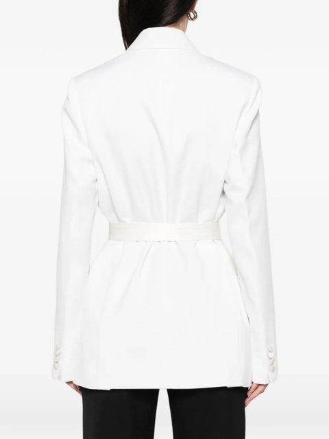 Victoria Beckham belted lapel blazer - White - zdjęcie produktu nr 2