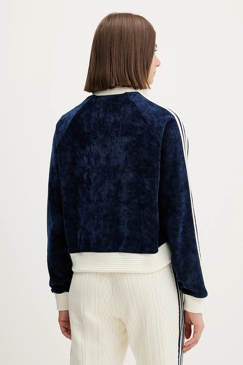 adidas Originals bluza Velour damska kolor granatowy z aplikacją KS7779 - zdjęcie produktu nr 2