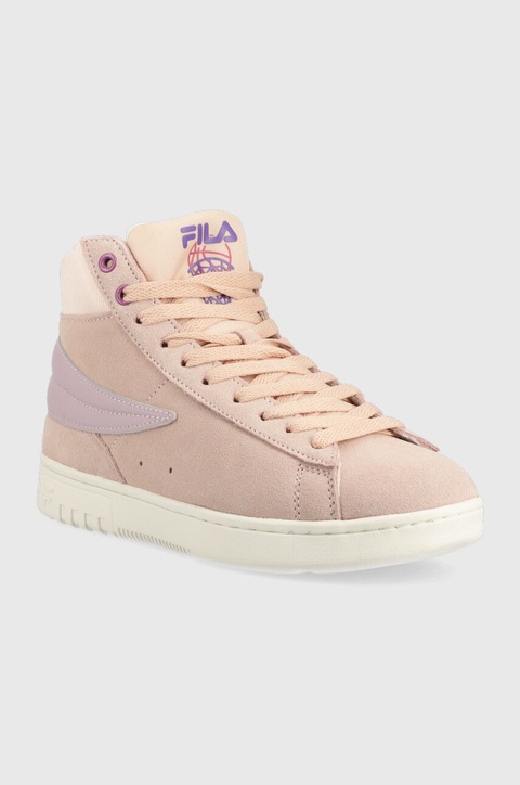 Fila sneakersy zamszowe Highflyer kolor różowy - zdjęcie produktu nr 1