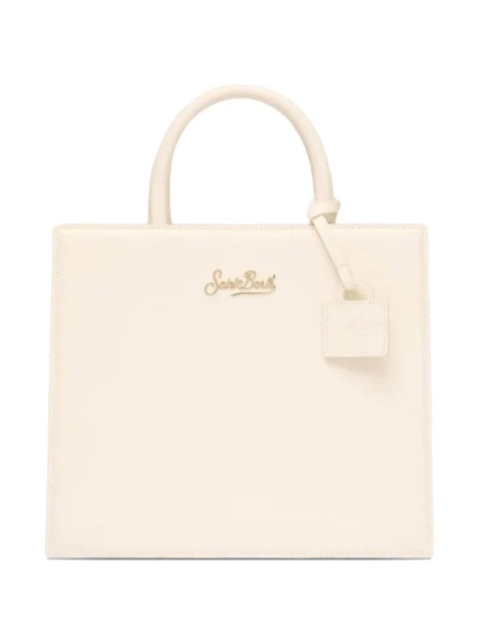 MC2 Saint Barth mini leather tote bag - White - zdjęcie produktu nr 1