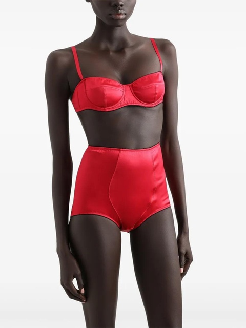 Dolce & Gabbana satin balconette bra - Red - zdjęcie produktu nr 2