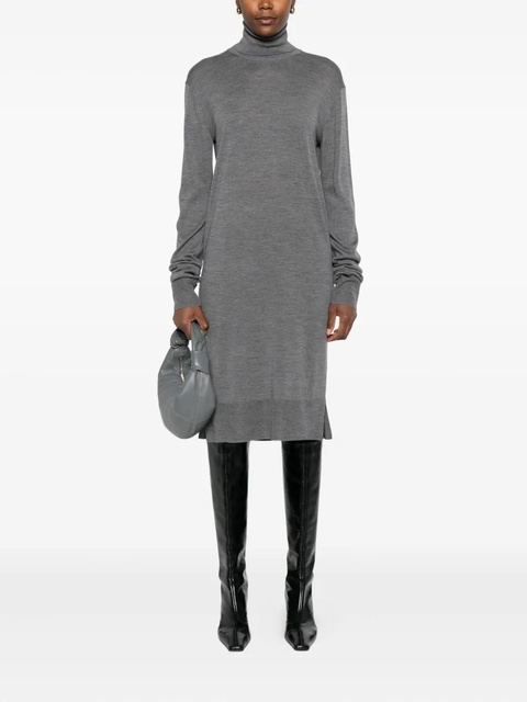 TOTEME turtleneck midi dress - Grey - zdjęcie produktu nr 2