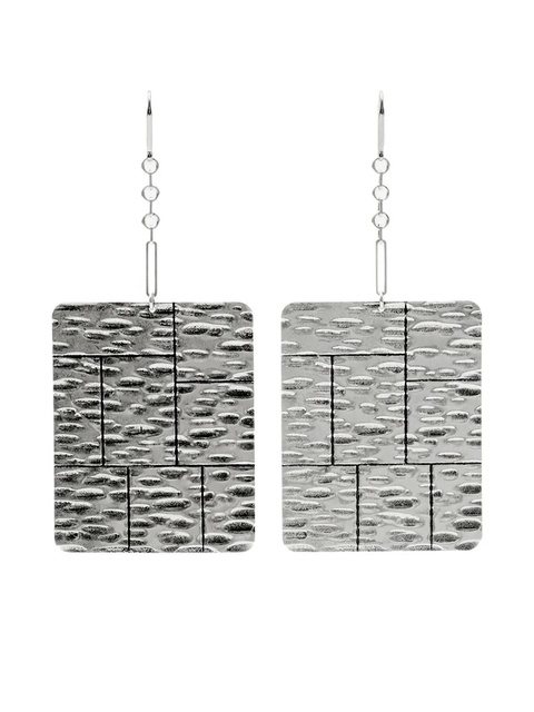 ISABEL MARANT Blacke patterned earrings - Grey - zdjęcie produktu nr 1