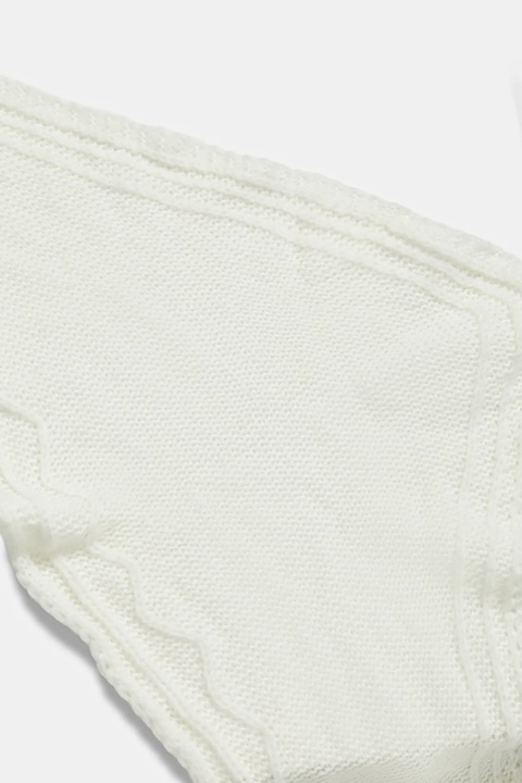 Answear.LAB szalik z wełną merino damski kolor beżowy gładki - zdjęcie produktu nr 2