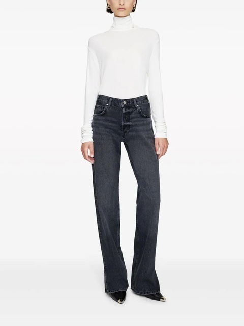 ANINE BING Roy Jean mid-rise boyfriend jeans - Black - zdjęcie produktu nr 2