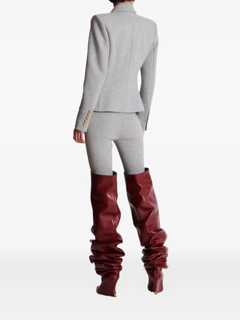 Balmain six-button padded-shoulder jacket - Grey - zdjęcie produktu nr 2