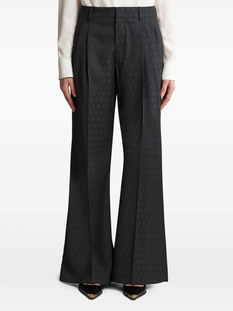 ETRO patterned-jacquard wool trousers - Black - zdjęcie produktu nr 2