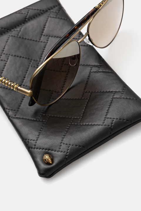 Kurt Geiger London okulary przeciwsłoneczne MAYFAIR damskie kolor złoty 4040261999 - zdjęcie produktu nr 1