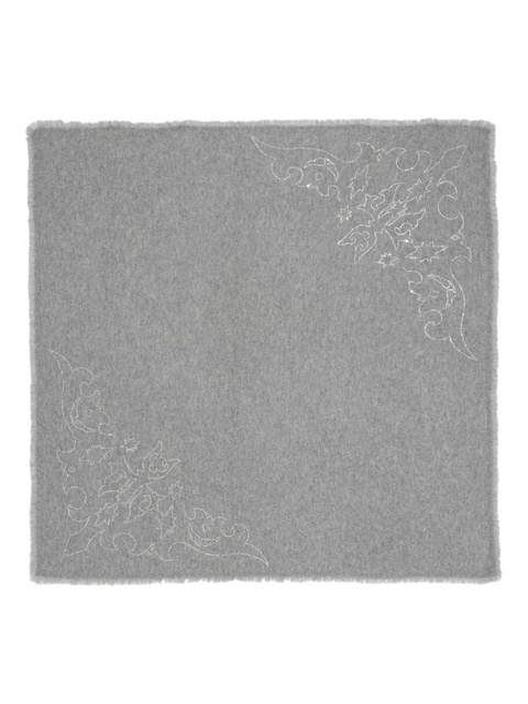 Zadig&Voltaire Stevie Strass fringed scarf - Grey - zdjęcie produktu nr 1