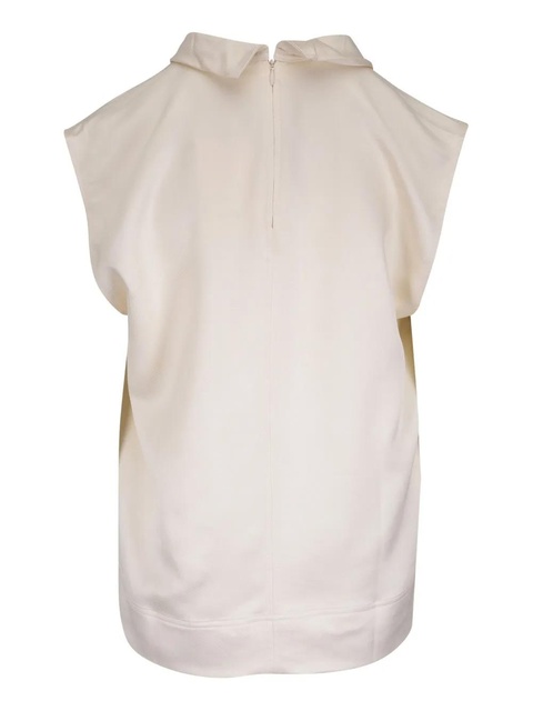 TOTEME round neck blouse - Neutrals - zdjęcie produktu nr 2