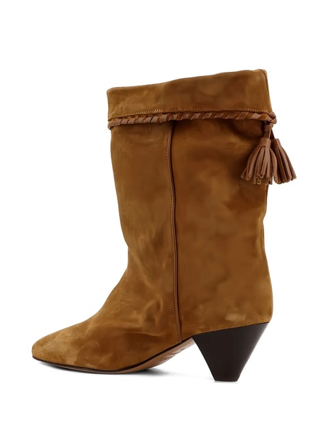 ISABEL MARANT 55mm Dalby braided-tassel suede boots - Brown - zdjęcie produktu nr 1