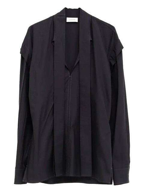 LEMAIRE tie-neck long-sleeve blouse - Black - zdjęcie produktu nr 1