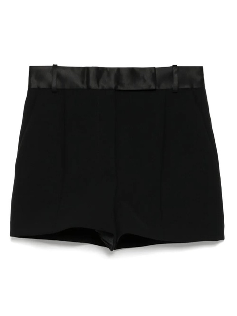 KHAITE double-pleat flared shorts - Black - zdjęcie produktu nr 1