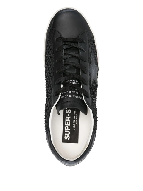 Golden Goose Super-Star beaded leather trainers - Black - zdjęcie produktu nr 2