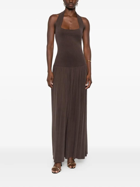 Aya Muse ribbed halterneck dress - Brown - zdjęcie produktu nr 2