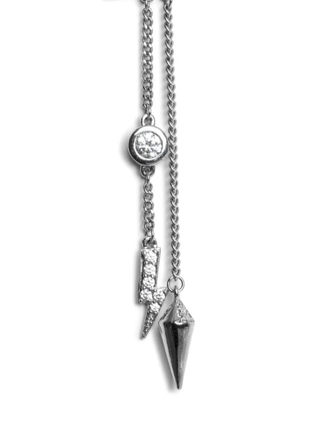 Zadig&Voltaire Rock Star pendant earrings - Silver - zdjęcie produktu nr 2