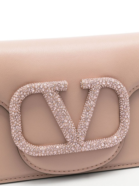 Valentino Garavani small Locò embellished shoulder bag - Pink - zdjęcie produktu nr 2
