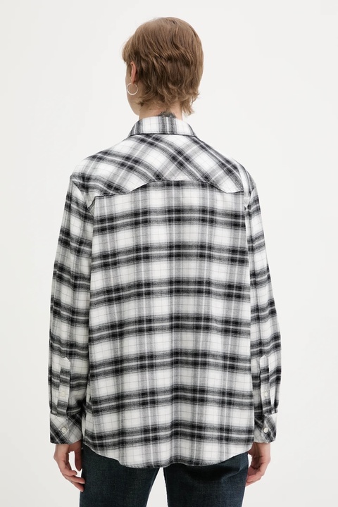 Tommy Jeans koszula bawełniana damska kolor czarny regular z kołnierzykiem klasycznym DW0DW21456 - zdjęcie produktu nr 2